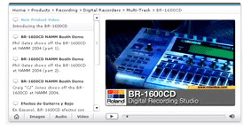 BR-1600CD Video Page (Photo)